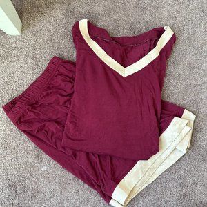 GUC Red/Gold Pajamas Set (Tee & Shorts)